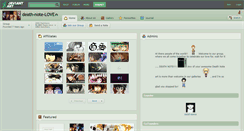 Desktop Screenshot of death-note-love.deviantart.com