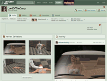 Tablet Screenshot of lordofthecarry.deviantart.com