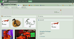 Desktop Screenshot of decepshunthedragon.deviantart.com