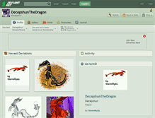 Tablet Screenshot of decepshunthedragon.deviantart.com