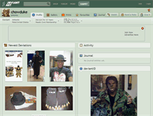 Tablet Screenshot of chowduke.deviantart.com