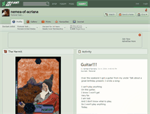 Tablet Screenshot of nemea-of-acriana.deviantart.com