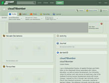 Tablet Screenshot of cloud78bomber.deviantart.com