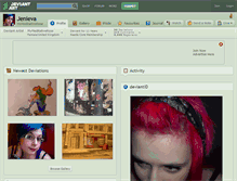Tablet Screenshot of jenieva.deviantart.com