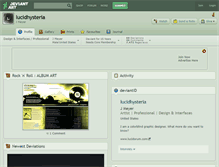 Tablet Screenshot of lucidhysteria.deviantart.com