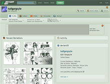 Tablet Screenshot of kaligargoyle.deviantart.com