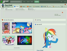 Tablet Screenshot of fury-chief.deviantart.com