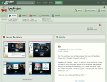 Tablet Screenshot of jpopproject.deviantart.com