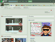 Tablet Screenshot of dukester.deviantart.com