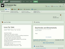 Tablet Screenshot of lil-drummer-boy.deviantart.com