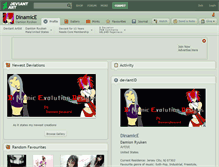 Tablet Screenshot of dinamice.deviantart.com