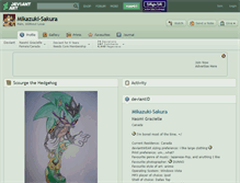 Tablet Screenshot of mikazuki-sakura.deviantart.com