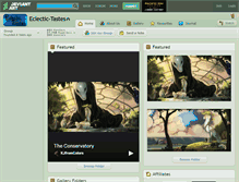 Tablet Screenshot of eclectic-tastes.deviantart.com