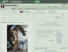 Tablet Screenshot of anotherwanderer.deviantart.com