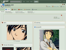 Tablet Screenshot of narkoz-777.deviantart.com