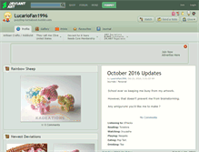 Tablet Screenshot of lucariofan1996.deviantart.com
