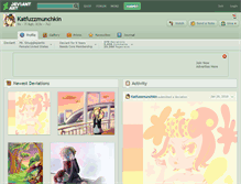 Tablet Screenshot of katfuzzmunchkin.deviantart.com