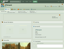 Tablet Screenshot of jdtempest.deviantart.com