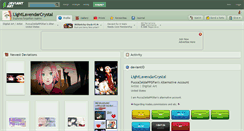 Desktop Screenshot of lightlavendarcrystal.deviantart.com