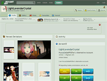 Tablet Screenshot of lightlavendarcrystal.deviantart.com