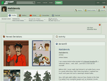 Tablet Screenshot of mattdennis.deviantart.com