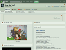 Tablet Screenshot of kasai-the-wolf.deviantart.com