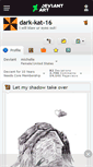 Mobile Screenshot of dark-kat-16.deviantart.com