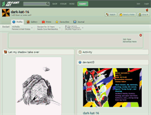 Tablet Screenshot of dark-kat-16.deviantart.com