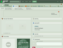 Tablet Screenshot of driden.deviantart.com