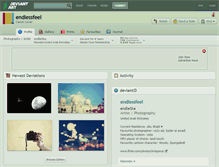 Tablet Screenshot of endlessfeel.deviantart.com