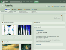 Tablet Screenshot of despair-kun.deviantart.com