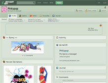 Tablet Screenshot of pinkypup.deviantart.com