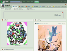 Tablet Screenshot of neterg.deviantart.com
