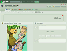 Tablet Screenshot of mysticwarriordesign.deviantart.com