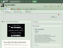 Tablet Screenshot of lady-serendipity.deviantart.com