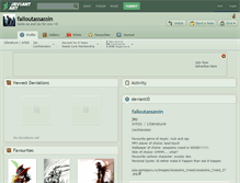 Tablet Screenshot of falloutassassin.deviantart.com