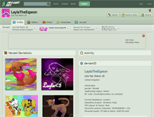 Tablet Screenshot of laylatheespeon.deviantart.com