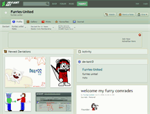 Tablet Screenshot of furries-united.deviantart.com