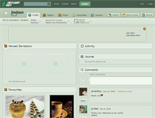 Tablet Screenshot of joujoux.deviantart.com