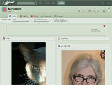 Tablet Screenshot of faeriecrone.deviantart.com
