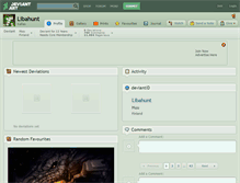 Tablet Screenshot of libahunt.deviantart.com
