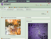Tablet Screenshot of dedebug2007.deviantart.com