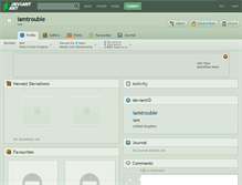 Tablet Screenshot of iamtrouble.deviantart.com