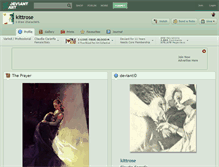 Tablet Screenshot of kittrose.deviantart.com