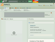Tablet Screenshot of hentai-co.deviantart.com