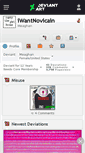 Mobile Screenshot of iwantnovicain.deviantart.com
