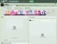 Tablet Screenshot of ambrits.deviantart.com