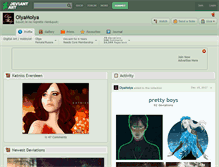 Tablet Screenshot of olyamolya.deviantart.com