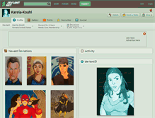 Tablet Screenshot of kareia-kouhi.deviantart.com