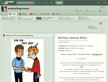 Tablet Screenshot of enterprising-bones.deviantart.com